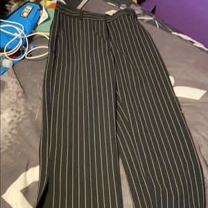Black and white dress pants